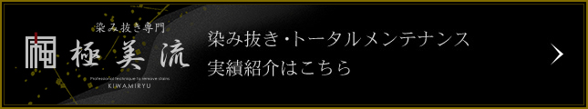 染み抜き専門　極美流｜染み抜き・トータルメンテナンス 実績紹介はこちら